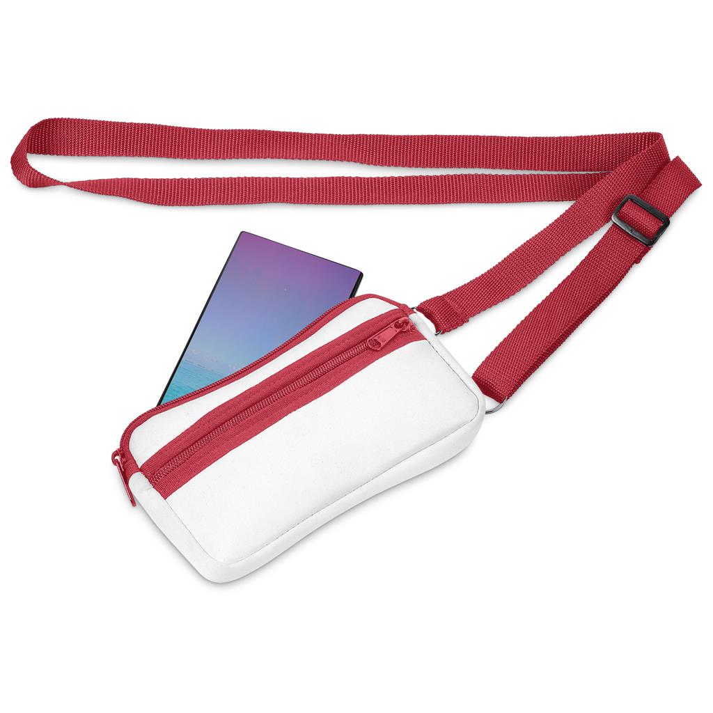 Pre-Production Sample Hoppla Paarl Neoprene Cell Phone Pouch - Image 9