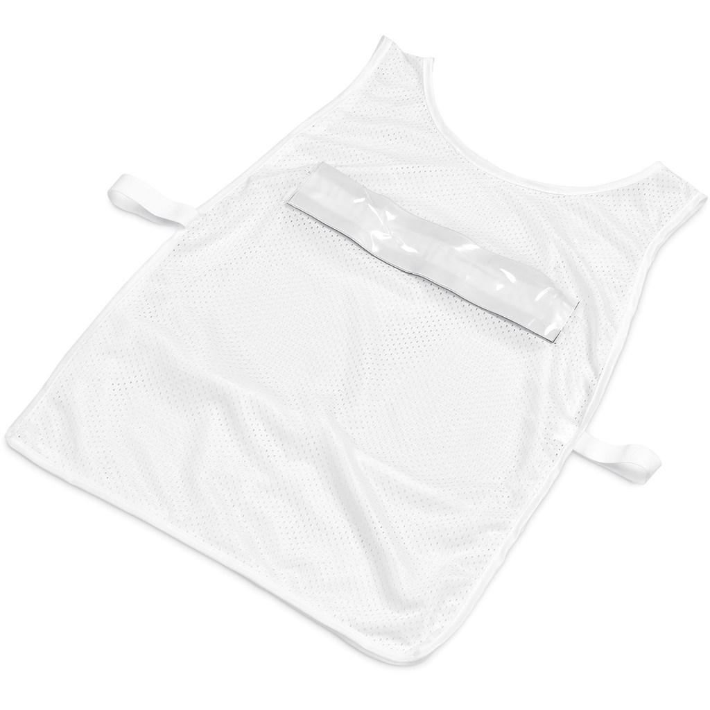 Pre-Production Sample Hoppla Jackal Polyester Caddy Bib with PVC Name Sleeve - Image 3