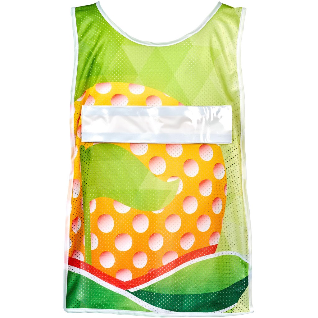 Pre-Production Sample Hoppla Jackal Polyester Caddy Bib with PVC Name Sleeve - Image 4