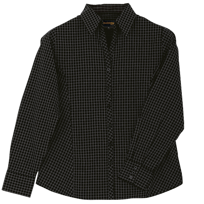 Pioneer Check Blouse Long Sleeve Ladies - Image 4