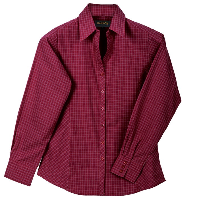 Pioneer Check Blouse Long Sleeve Ladies - Image 2