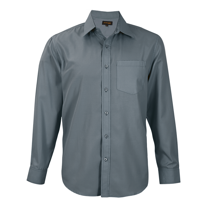 Easy Care Lounge Shirt Long Sleeve Mens - Image 3