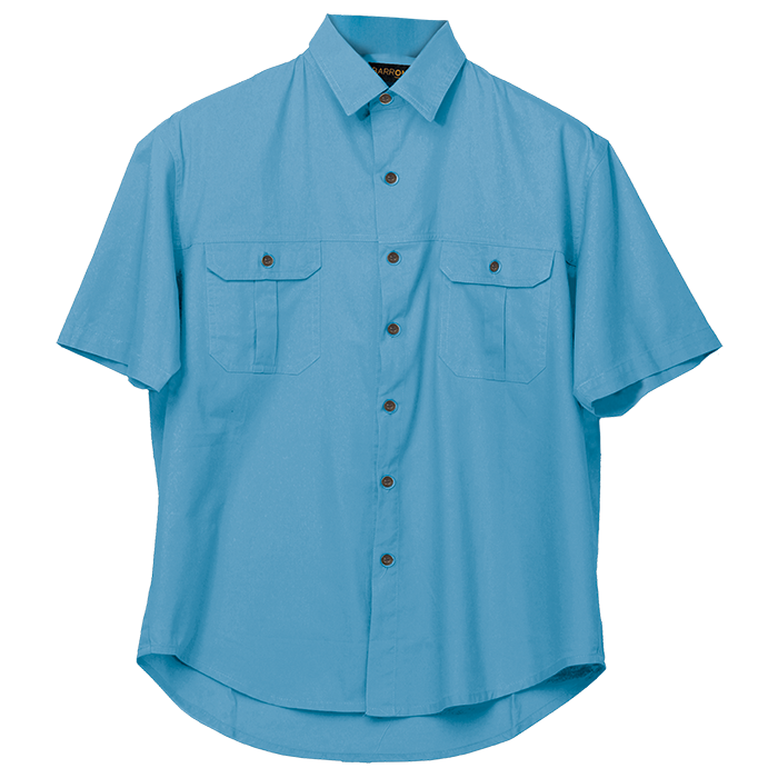 Plain Bush Shirt Mens - Image 7