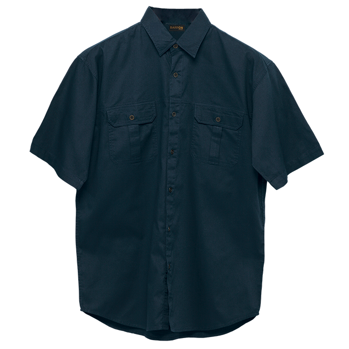 Plain Bush Shirt Mens - Image 8