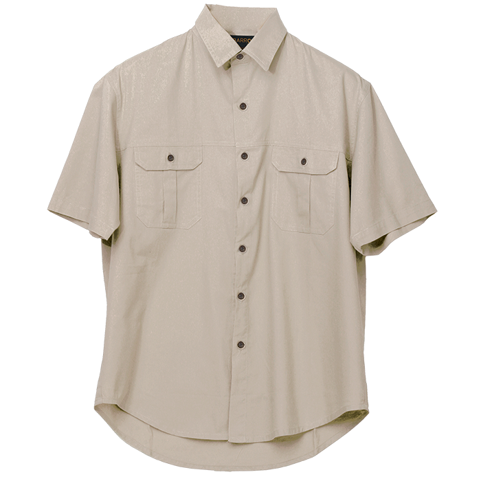 Plain Bush Shirt Mens - Image 2