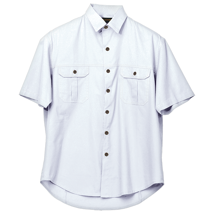 Plain Bush Shirt Mens - Image 3