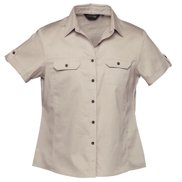 Plain Bush Shirt Ladies - Image 2
