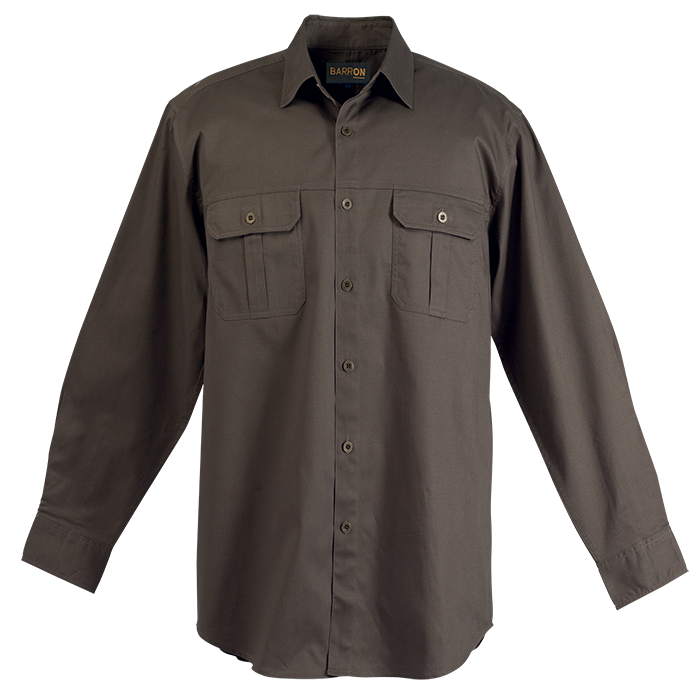 Bush Shirt Long Sleeve Mens - Image 2