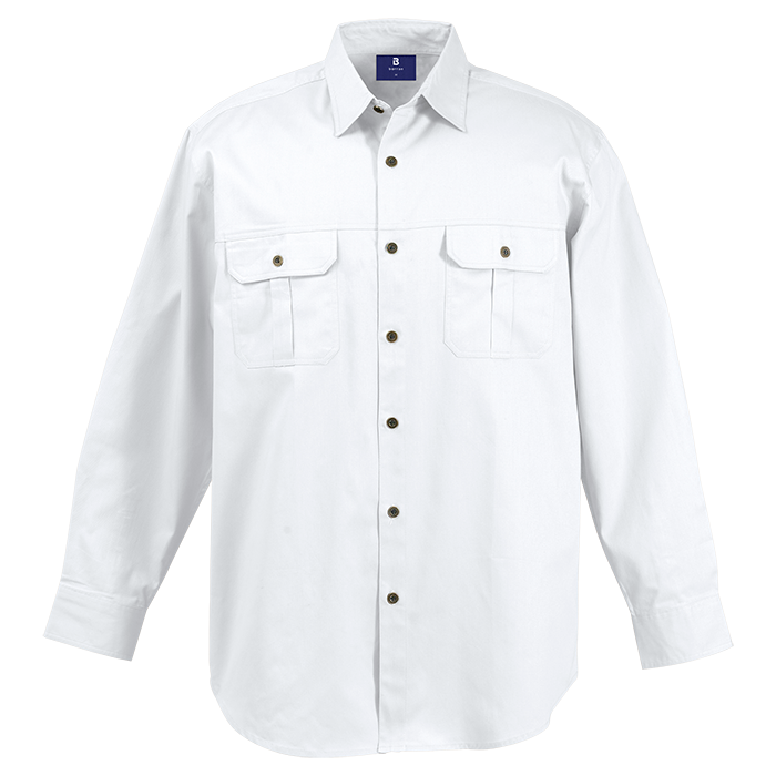 Bush Shirt Long Sleeve Mens