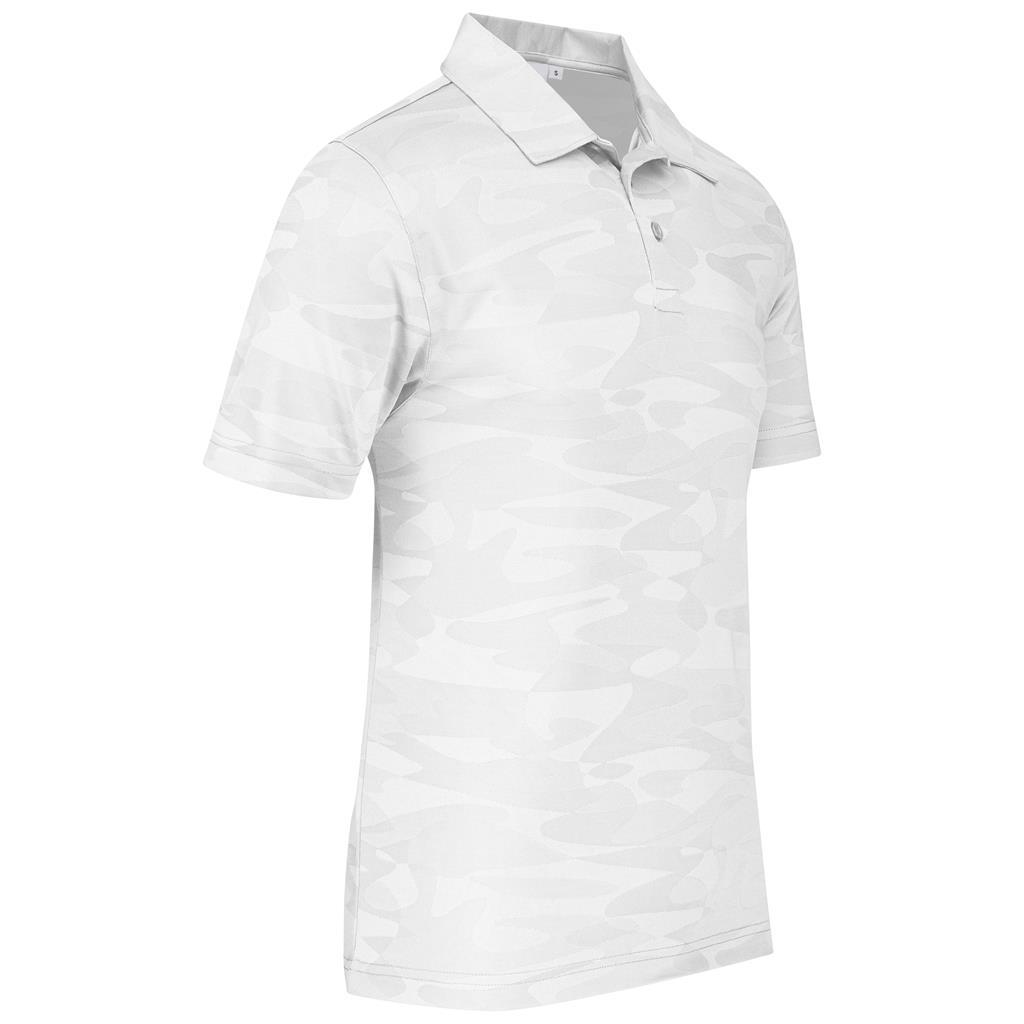 Mens Volition Golf Shirt - White - Image 4