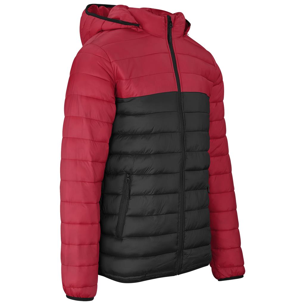 Mens Kyoto Two-Tone Jacket - Black Red - Image 4