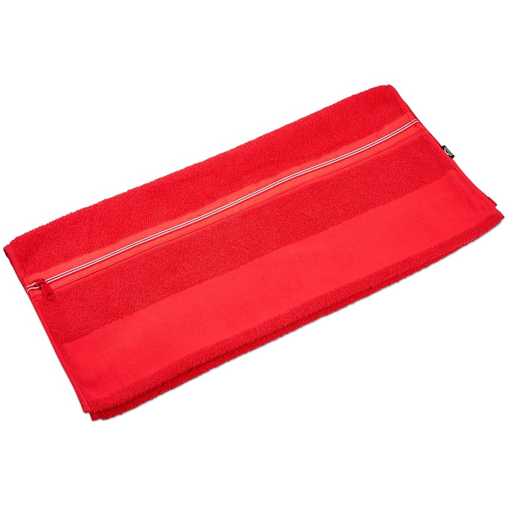 Slazenger Wembley Gym Towel - Red - Image 3
