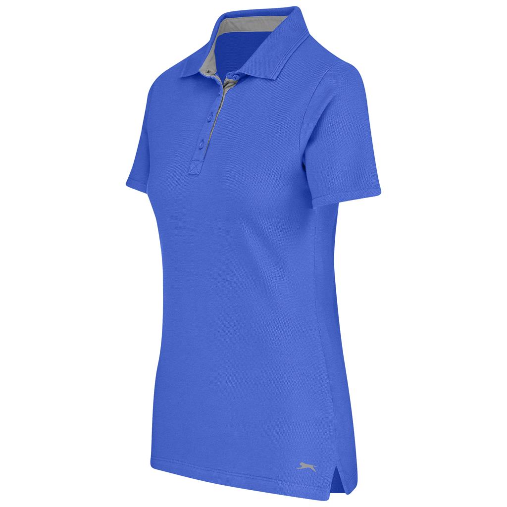 Ladies Hacker Golf Shirt - Blue - Image 3