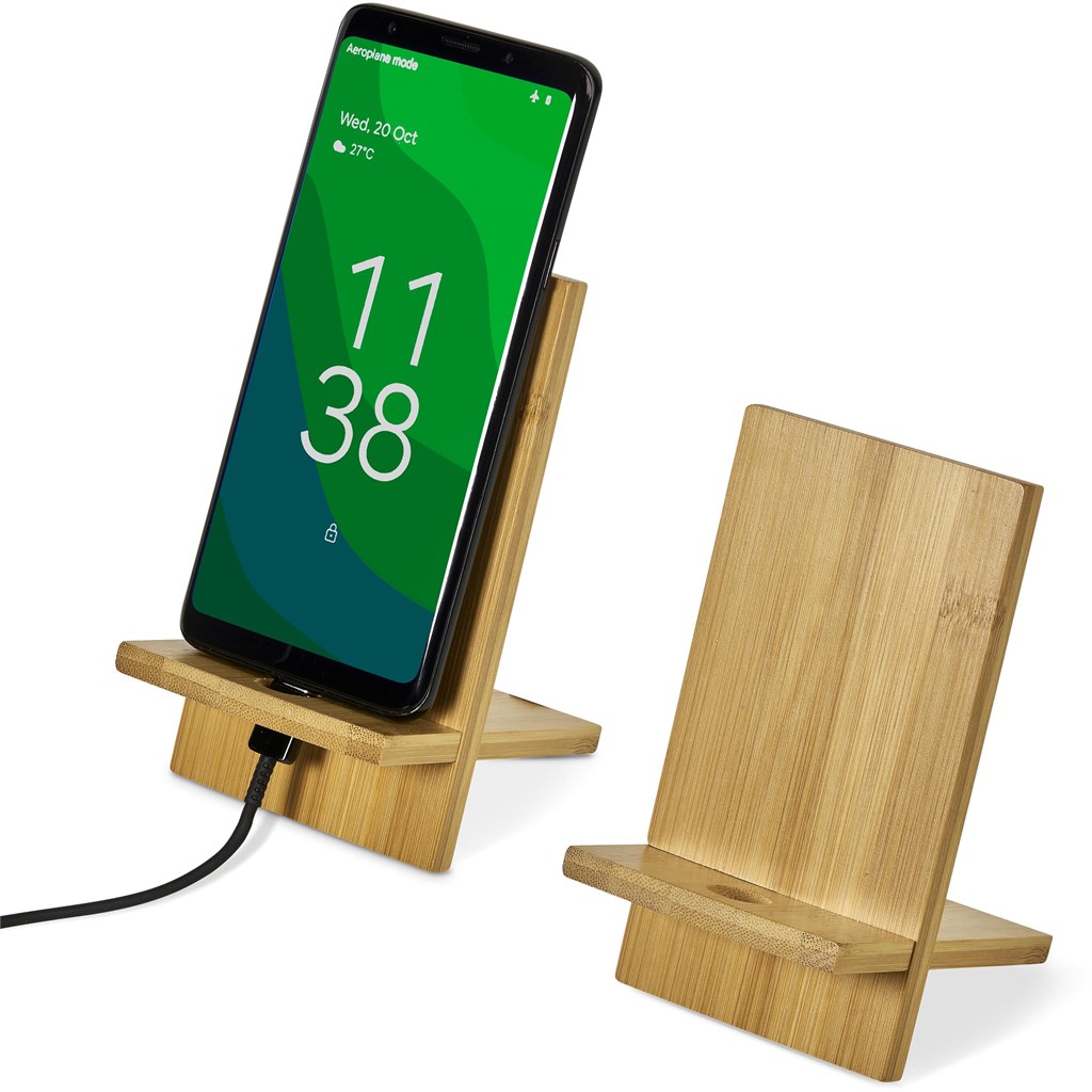 Okiyo Ekslens Bamboo Phone Stand - Image 5