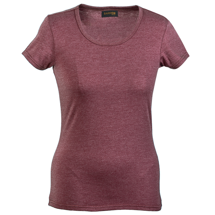 Melange Crew Neck T-Shirt Ladies - Image 3