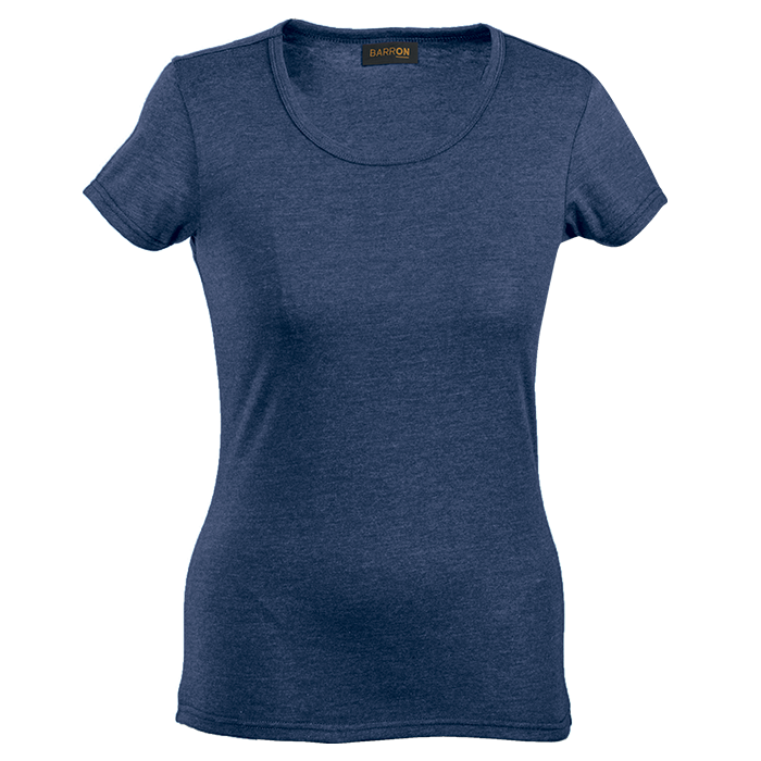 Melange Crew Neck T-Shirt Ladies - Image 4