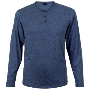 145g Henley Long Sleeve T-Shirt Mens