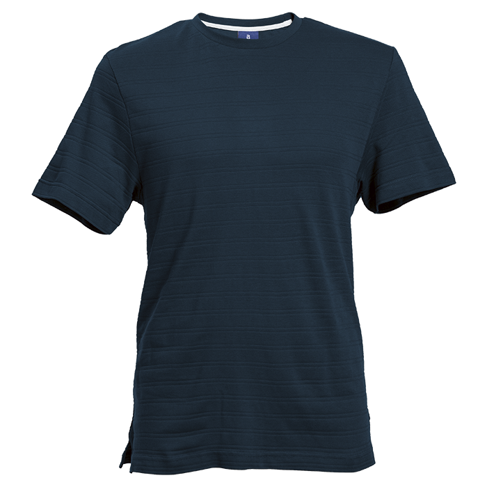 170g Pique Knit Jacquard Stripe T-Shirt - Image 2