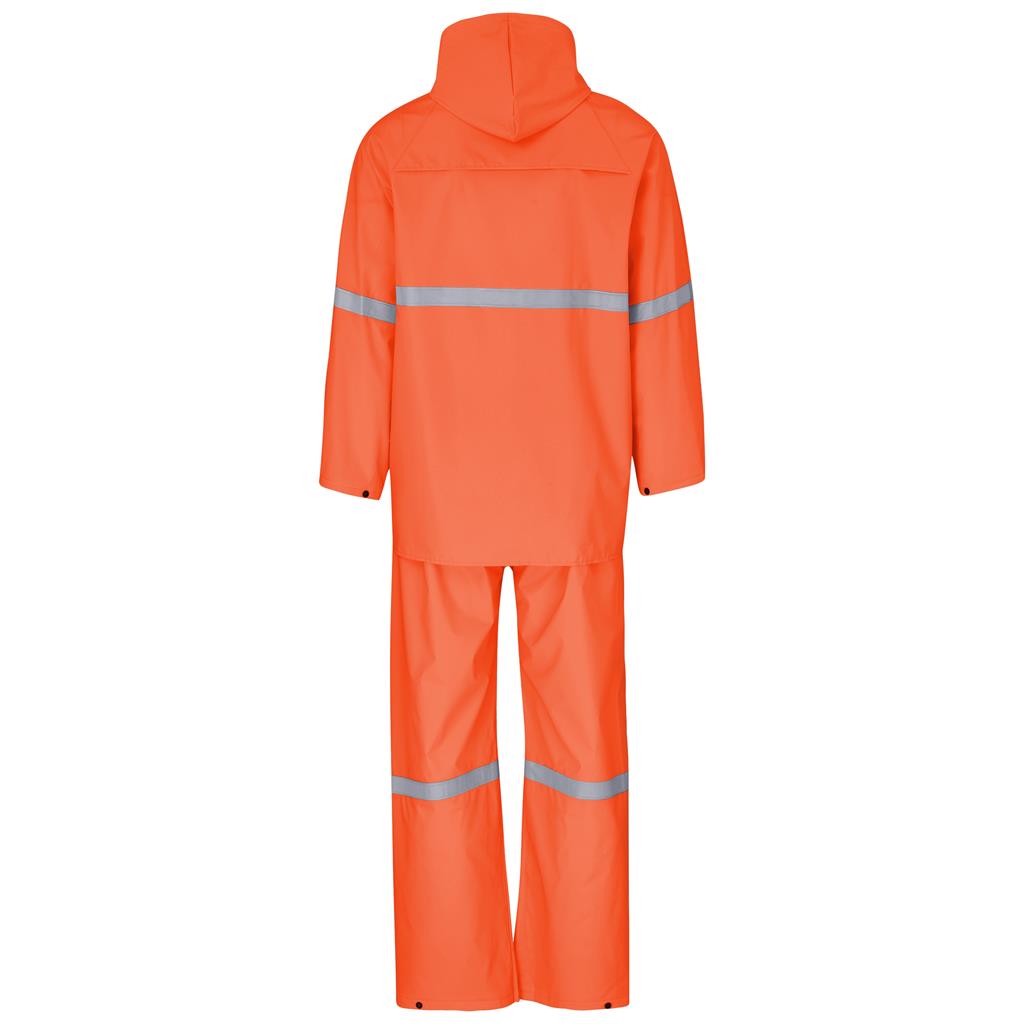 Light Duty Tornado Hi-Viz Reflective Rubberised Rainsuit - Orange - Image 2