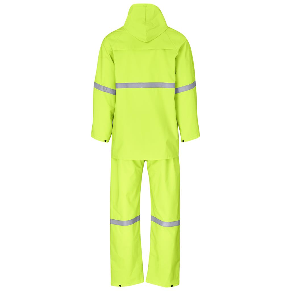 Light Duty Tornado Hi-Viz Reflective Rubberised Rainsuit - Yellow - Image 2