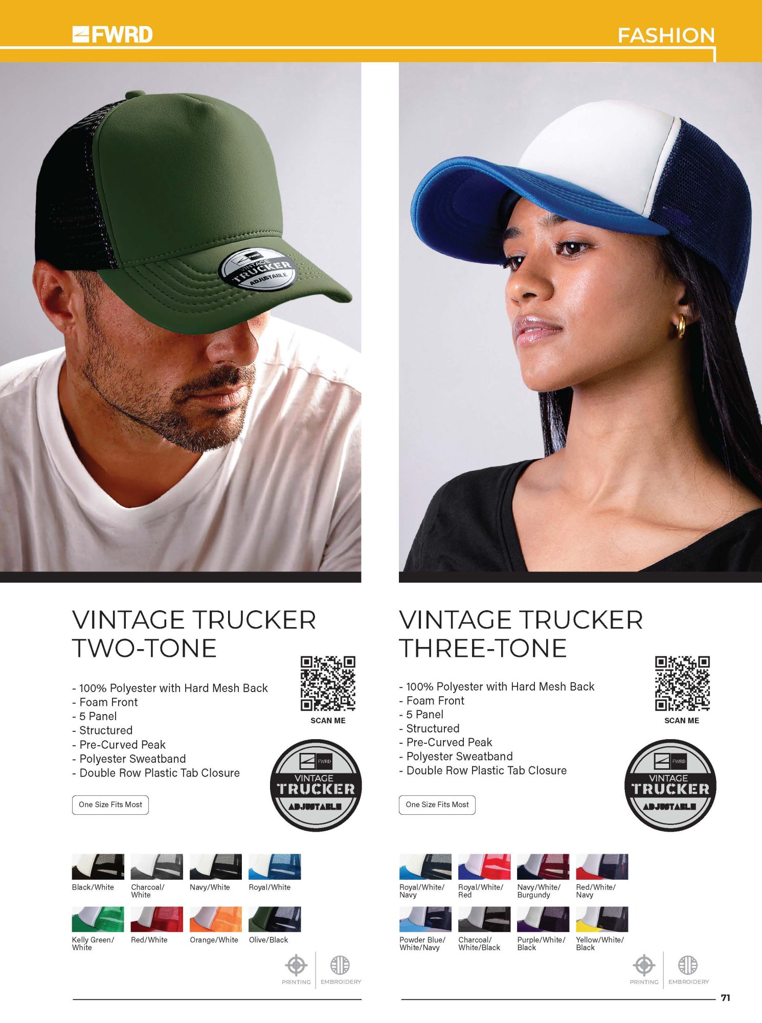 Vintage Trucker Two Tone Cap - Image 2