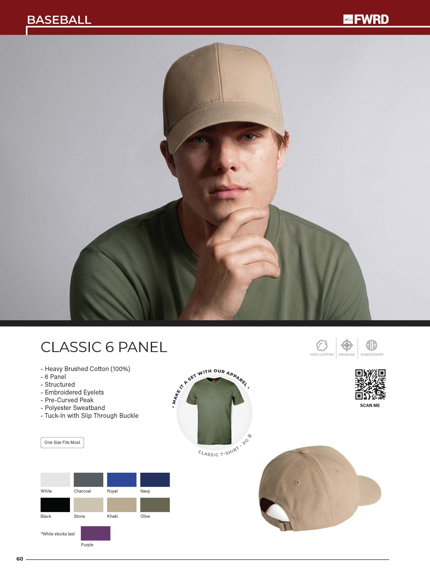 Classic 6 Panel Cap - Image 2