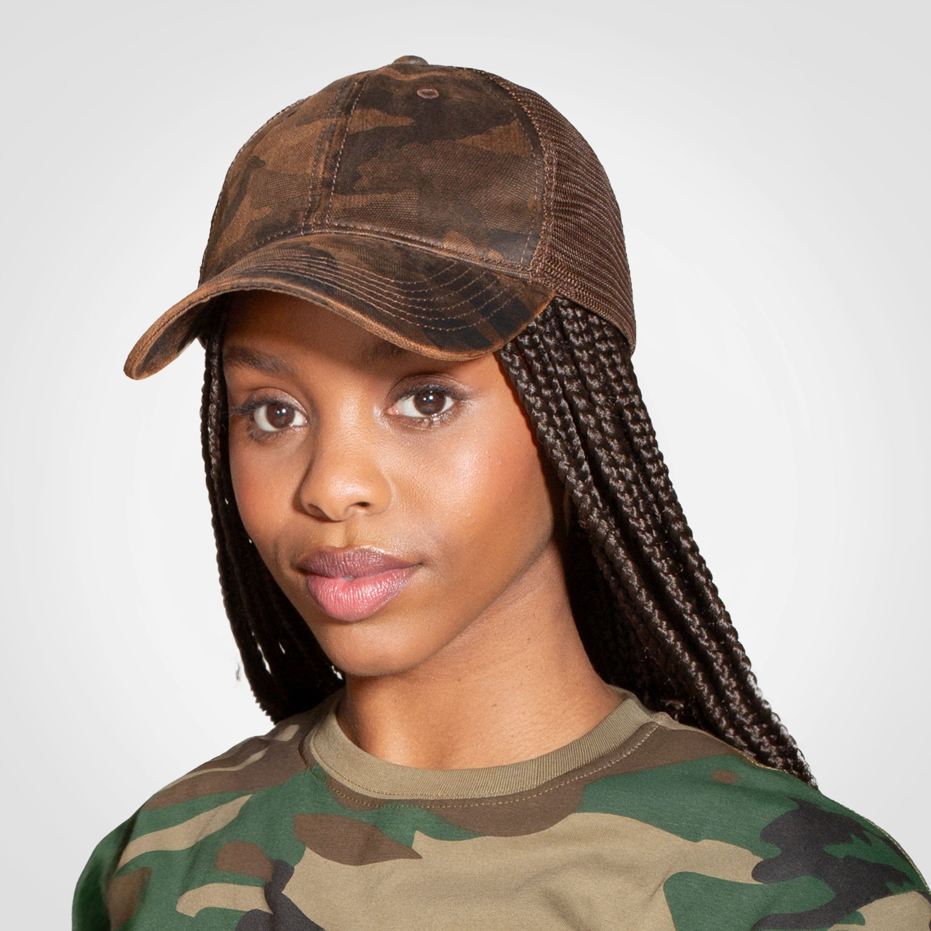 Oilskin Camo Trucker Cap