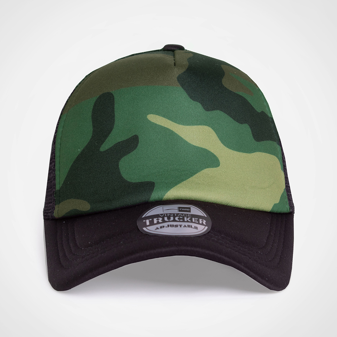 Vintage Trucker Camo Cap - Image 3
