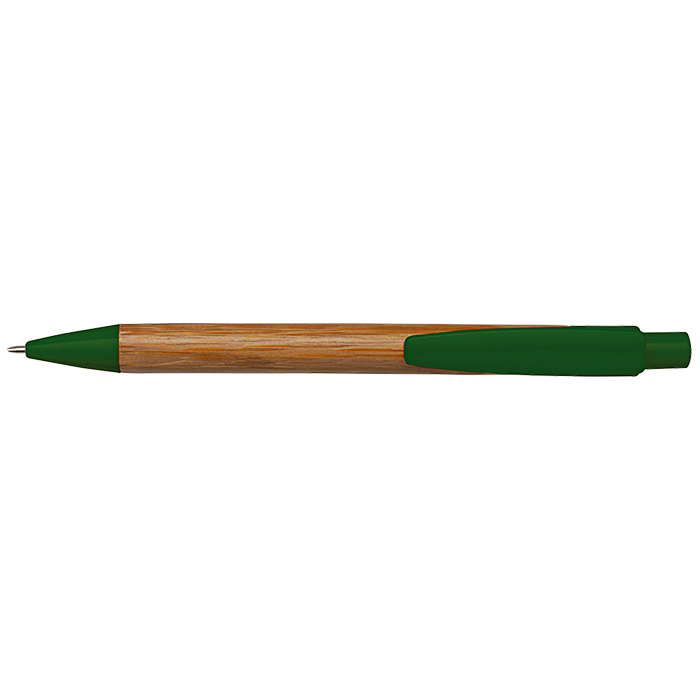 Bamboo Ballpoint Pen with Plastic Trims - Image 2