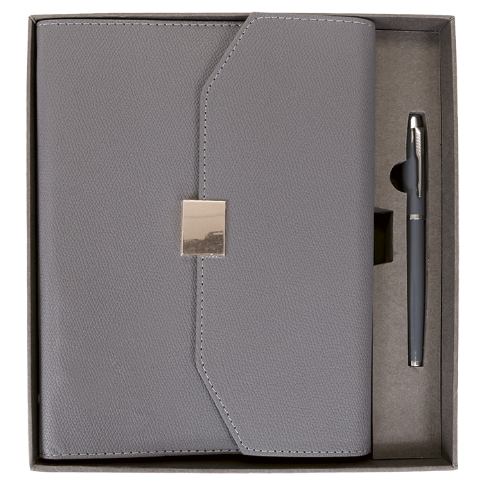 Executive Notebook And Pen In Card Folder - Image 2