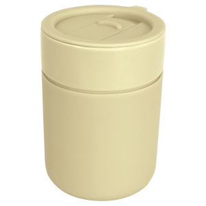 330ml Ceramic Silicone Cover Mug With Sip Slider