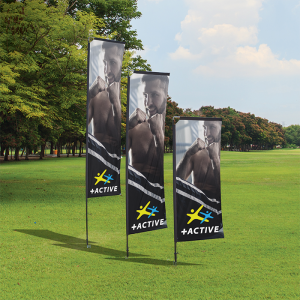 Telescopic Banners Deluxe S/S with Ground Spike